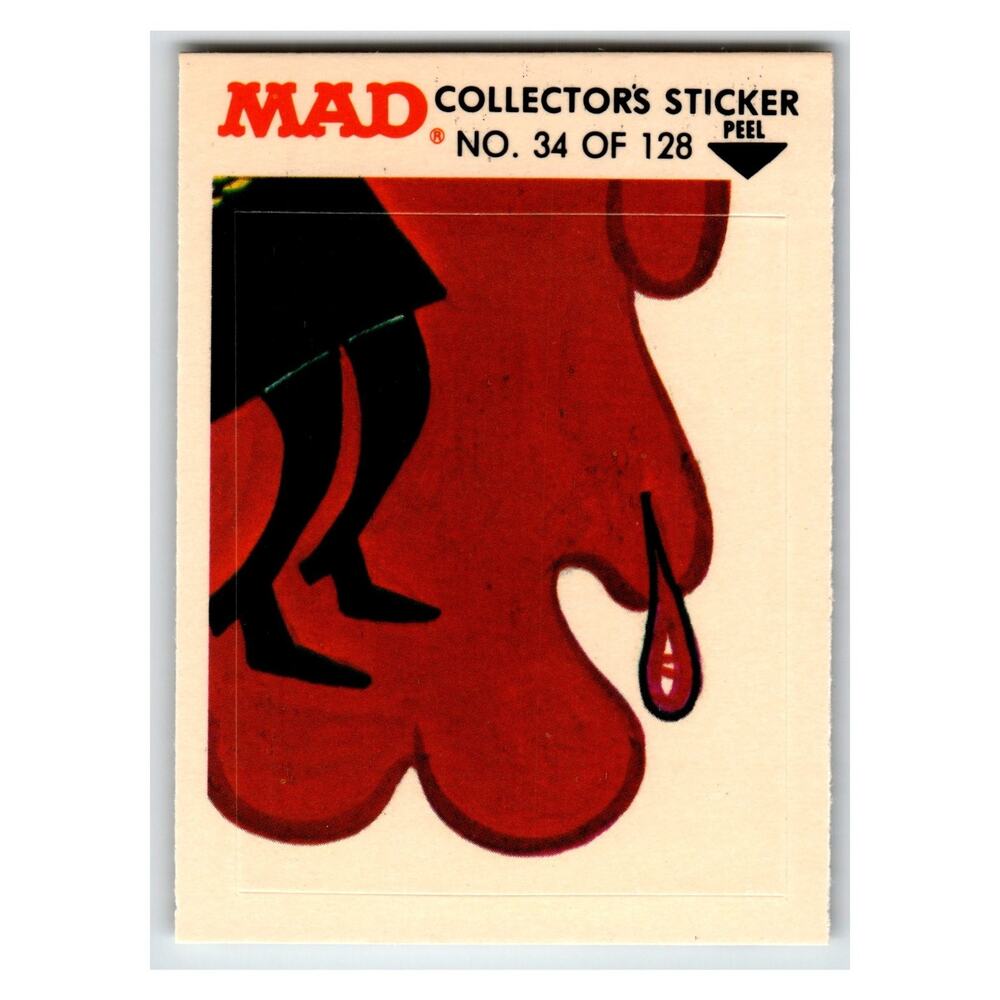 MAD Collector's Sticker No. 34 of 128 Fleer 1983